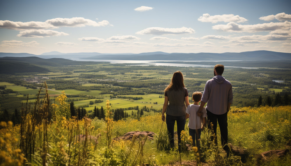A family trip to Mont st Hilaire in Quebec