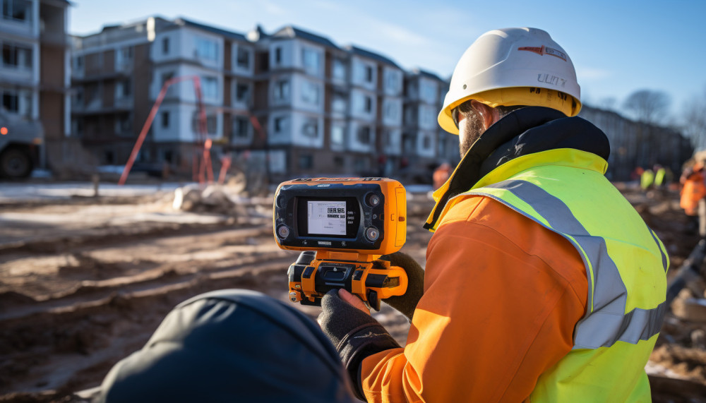 The use of a time lapse camera on a construction site
